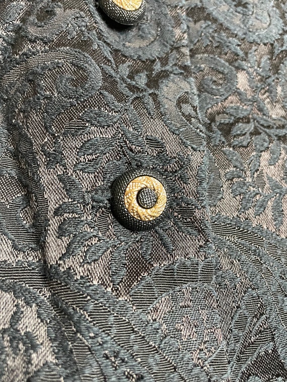 90s Vintage Lace Black Vest, Sarah From Labyrinth… - image 5