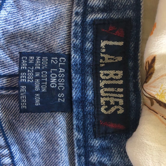 Vintage 90s Tapered Medium Wash Jeans, LA Blues J… - image 3
