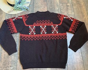 Vintage 90s Bright Knit Cardigan Sweater, Clarissa Explains It All