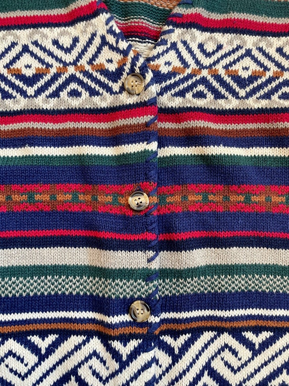 Vintage Bright Boho Sweater Vest,Western Sweater … - image 5
