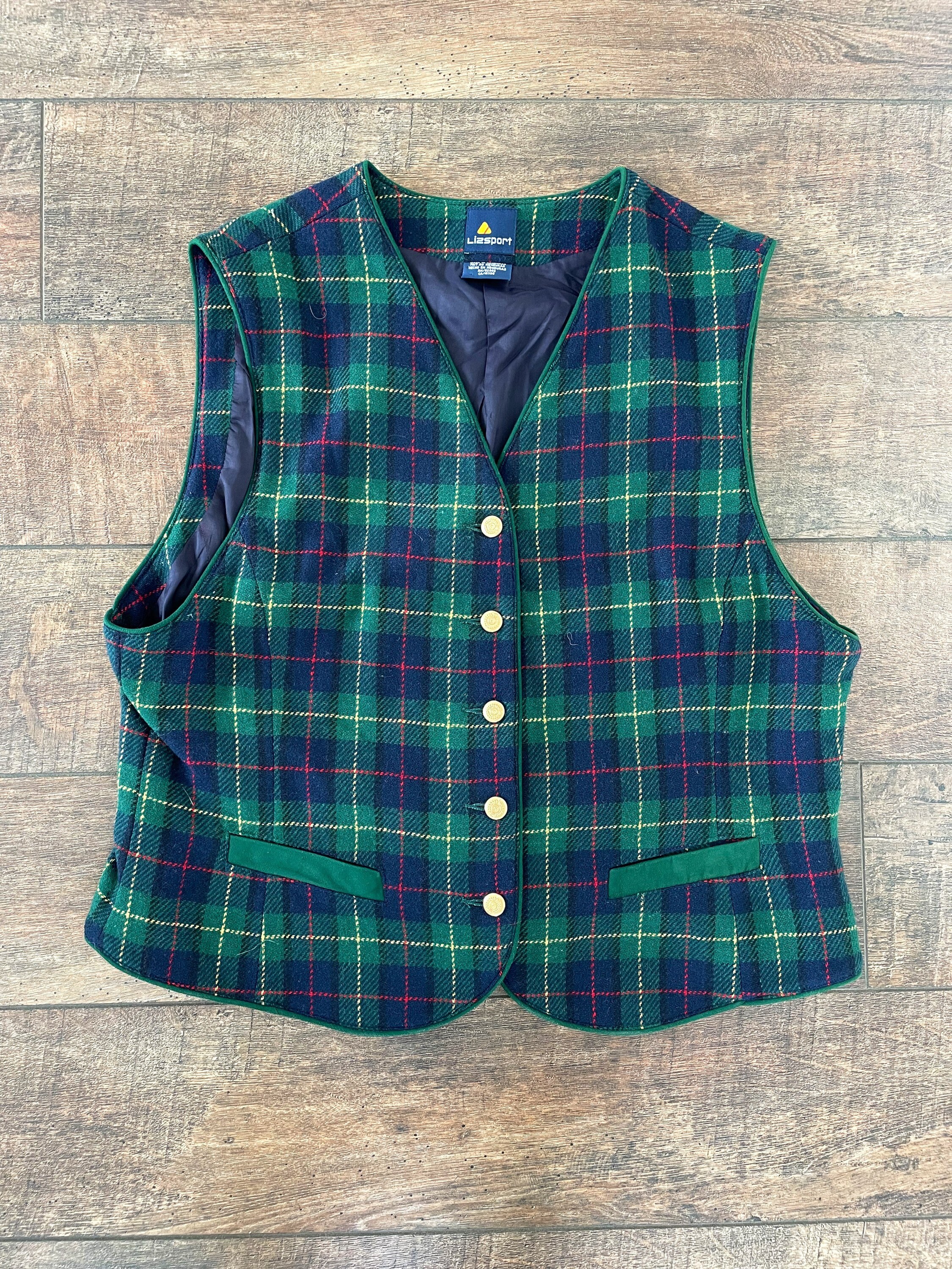 Vintage 90s Christmas Plaid Sweater Vest, 90s Classy Christmas Vest,green Wool Plaid Vest, Vintage 90s Hamptons Christmas Vest,90s Liz Sport - Etsy Vintage 90s Christmas Plaid Sweater Vest, 90s Classy Christmas Vest,green Wool Plaid Vest, Vintage 90s Hamptons Christmas Vest,90s Liz Sport - Etsy