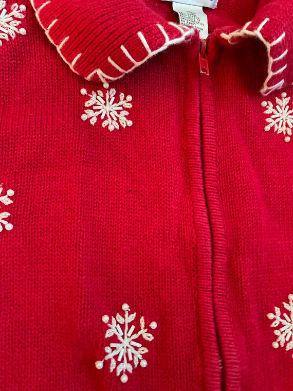 Vintage 90s Christmas Cardigan, Vintage Christmas… - image 8