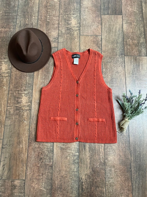 Vintage Knit Sweater Vest Vintage Sweater Vest With Etsy