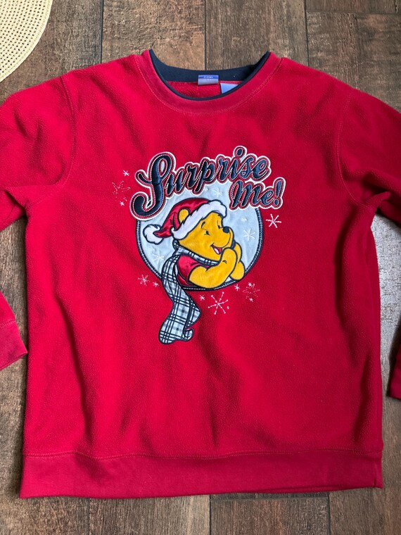 Skiing Winnie the Pooh Sweater, Vintage 90s Winni… - image 2