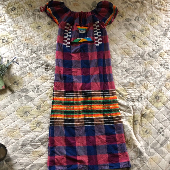 Vintage 60s Boho Hippie Maxi Dress, Vintage 60s Bo