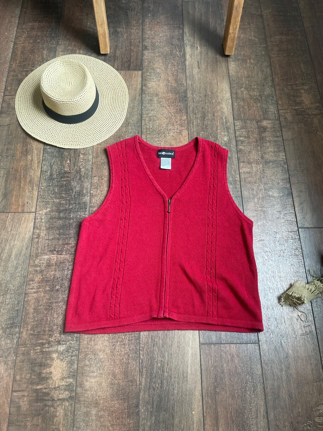 Vintage Red Sweater Vest