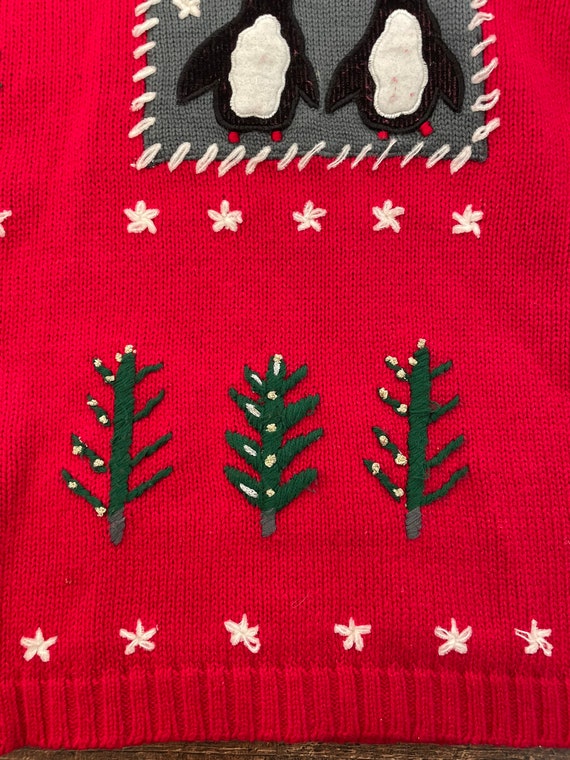 90s Christmas Sweater,Penguin Christmas Sweater,F… - image 7