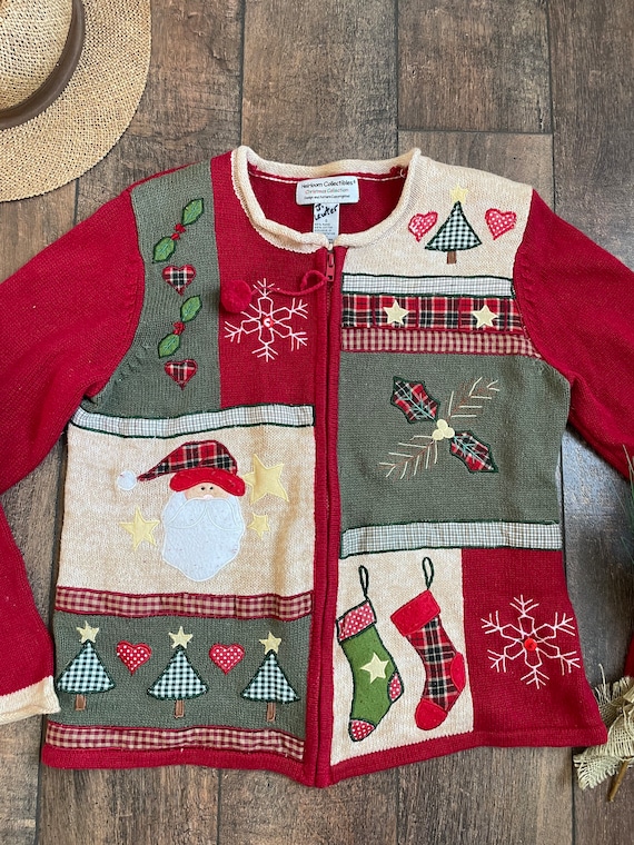 Christmas Cardigan,Christmas Santa Cardigan,Santa… - image 2