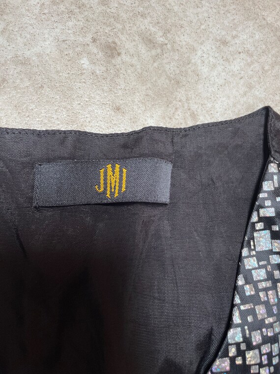 Vintage 90s Silk Vest, Silk Vest, Geometric Vest,… - image 4