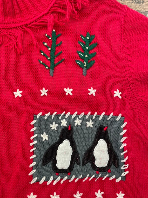 90s Christmas Sweater,Penguin Christmas Sweater,F… - image 10