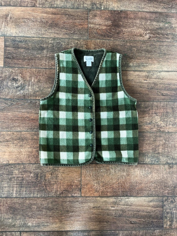 Vintage Plaid Fleece Vest, Christopher Banks Sweat