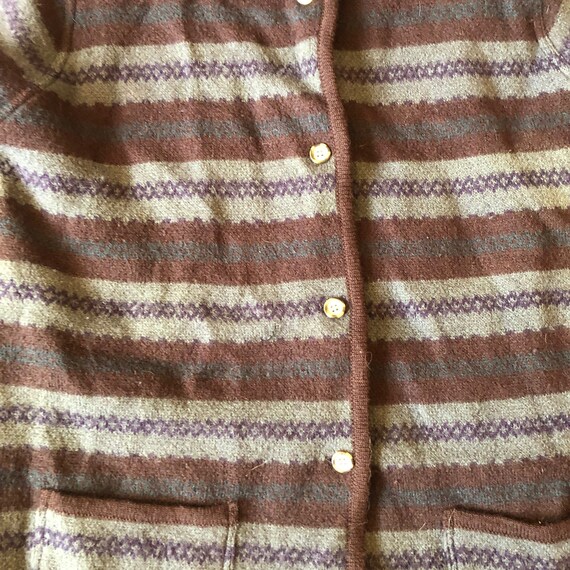 Vintage Wool Striped Coat, 90s Grunge Wool Coat, … - image 6