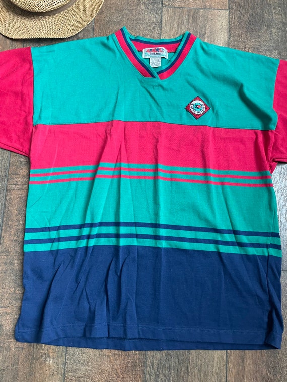 Vintage 90s Preppy Tennis Shirt, Gina Peters Polo, Vi… Gem