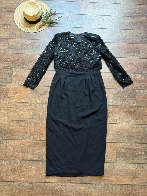 Vintage 80s/90s Formal Black Sequin Dress - Size 12 - Donna Morgan for Maggy - Etsy Norway Vintage 80s/90s Formal Black Sequin Dress - Size 12 - Donna Morgan for Maggy - Etsy Norway