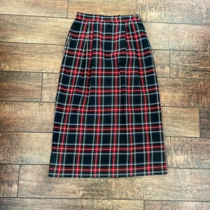 Vintage Christmas Plaid Tartan Skirt,Vintage Fox & Hound Skirt,Vintage Tartan Plaid Skirt,Vintage 90s Plaid Skirt,Scottish Christmas