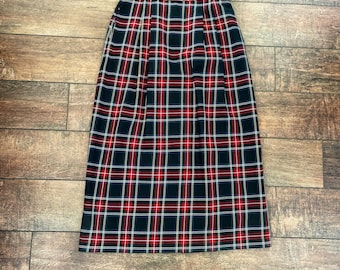Vintage Christmas Plaid Tartan Skirt,Vintage Fox & Hound Skirt,Vintage Tartan Plaid Skirt,Vintage 90s Plaid Skirt,Scottish Christmas