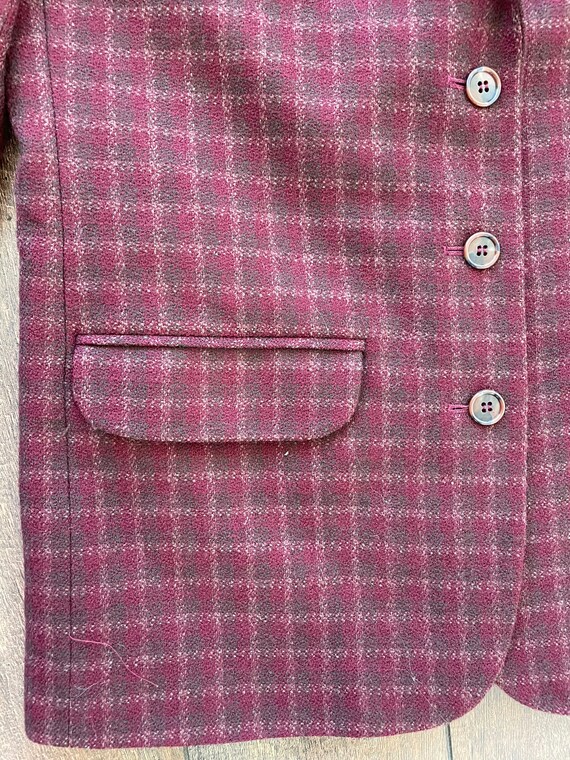 Vintage Plaid Eddie Bauer Blazer, Vintage 90s Edd… - image 4