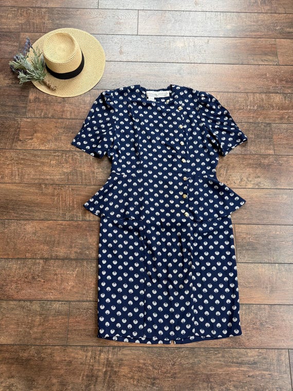 blue peplum dress Deep Blue Sleeveless Peplum Dress – Olivia Dress