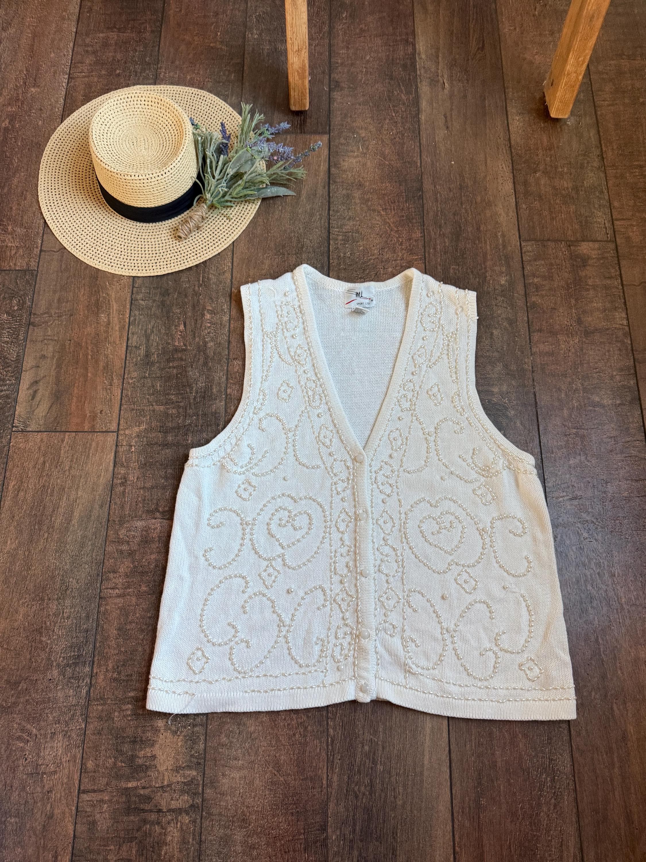 Pearl Knit Vest - Etsy