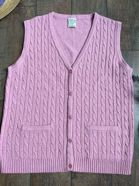 Vintage Knit Sweater Vest, Vintage Sweater Vest w… - image 2