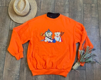 Y2K Halloween Sweater, Vintage Teddy Bear Halloween sweater, Pullover Halloween Sweater, Y2K Halloween Teacher Sweater, Halloween Sweatshirt