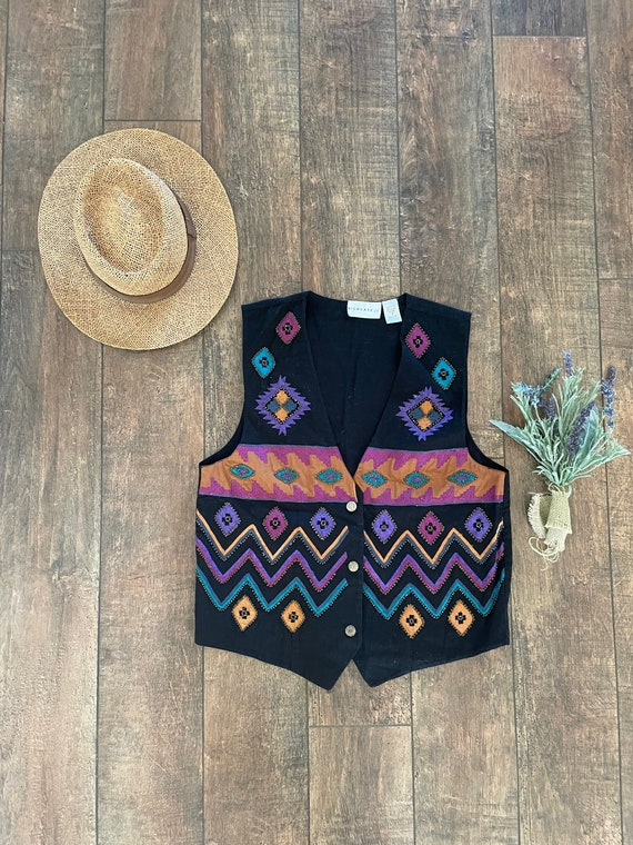 Vintage Southwest Aztec Vest,Vintage Aztec Vest, G