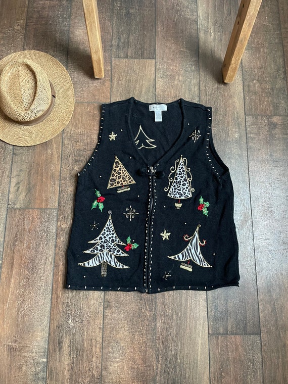 zebra christmas sweater