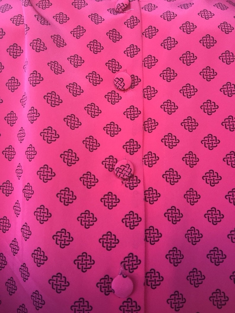 Large XL vintage blouse Dark pink Pendelton Blouse 90s vintage blouse