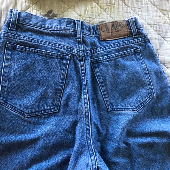 Vintage 90s Tapered Medium Wash Jeans, LA Blues J… - image 4