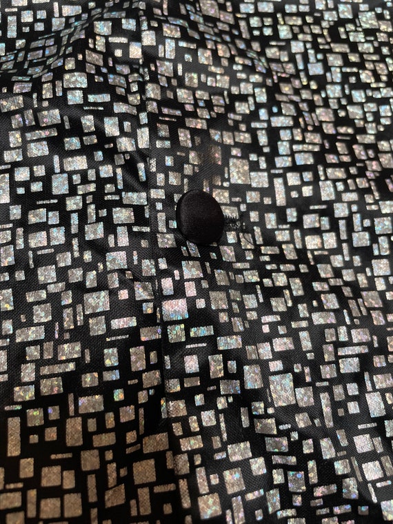 Vintage 90s Silk Vest, Silk Vest, Geometric Vest,… - image 3