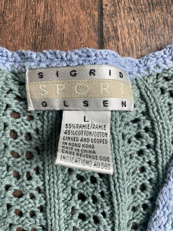 Vintage Spring Sweater Vest, Vintage Embroidered … - image 4