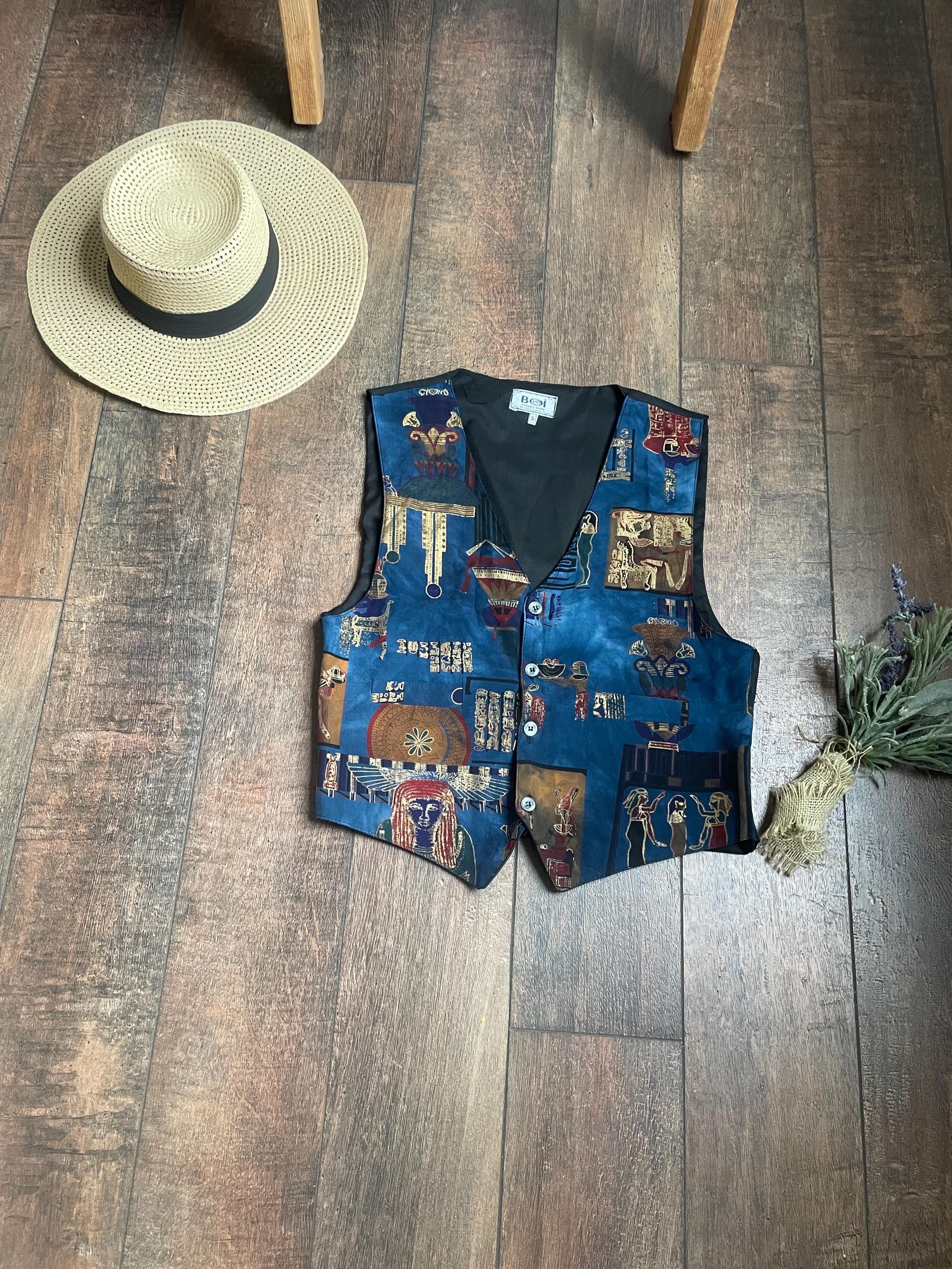Vintage 90s Vest, 90s Vest, Vintage 90s Egyptian Vest, Elaine
