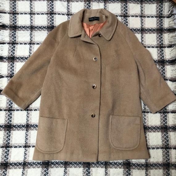 Vintage Women's Wool Coat, Doris Day Judy Garland, Mad Men Wool