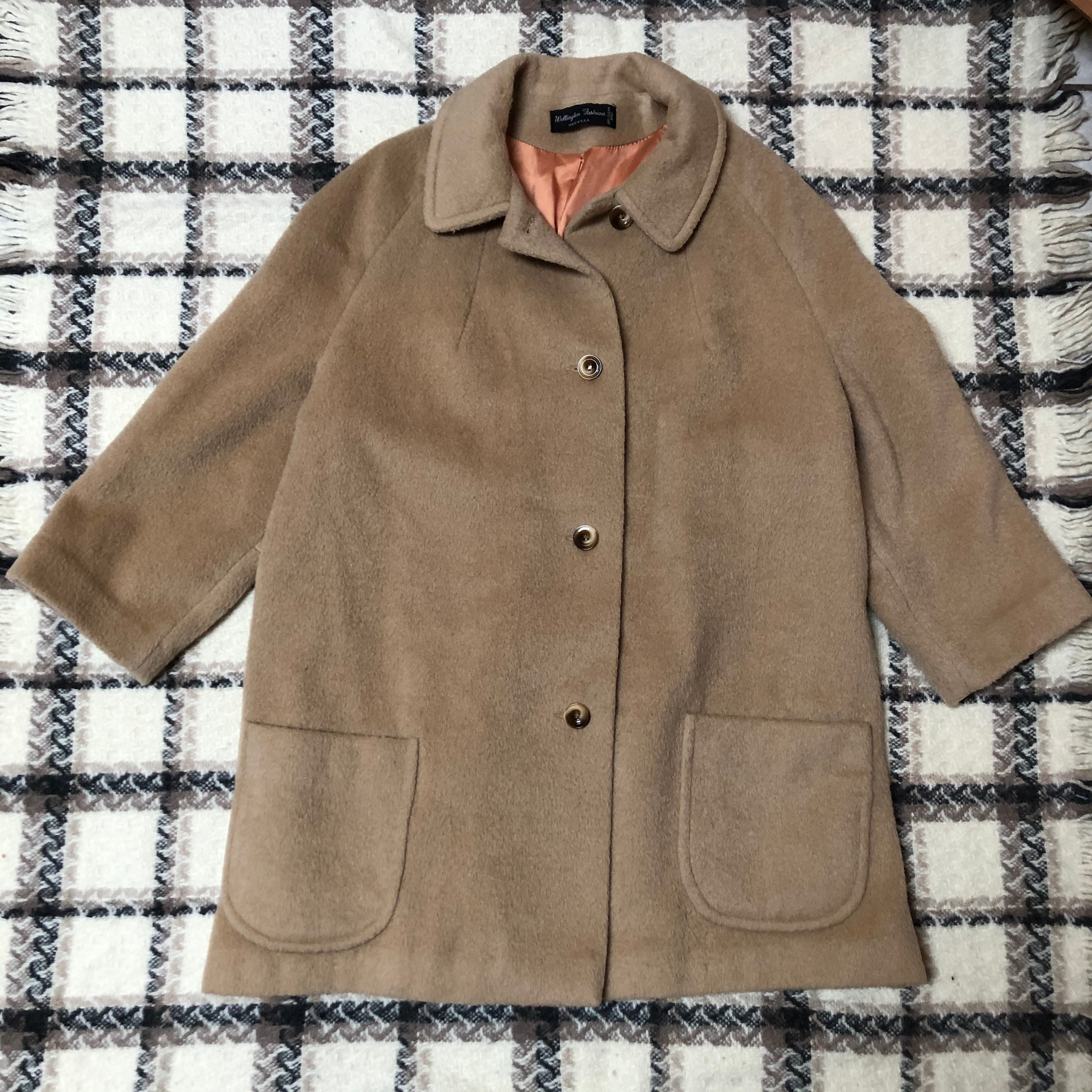 Vintage Women's Wool Coat, Doris Day Judy Garland, Mad Men Wool