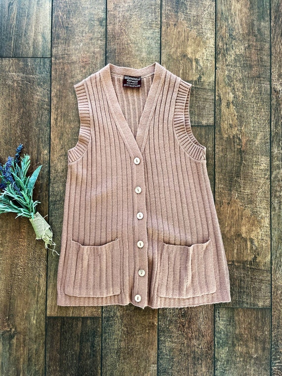 Vintage Knit Sweater Vest, Vintage Sweater Vest w… - image 2