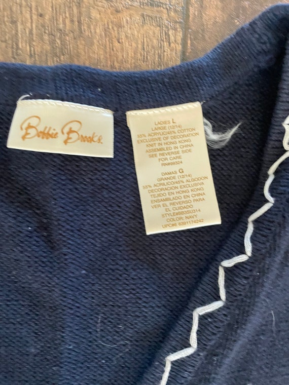 Vintage 90s Patriotic Sweater Vest, 90s Teacher S… - image 4