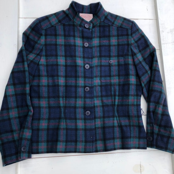 Vintage Pendleton Women’s Plaid Jacket, Vintage Pl