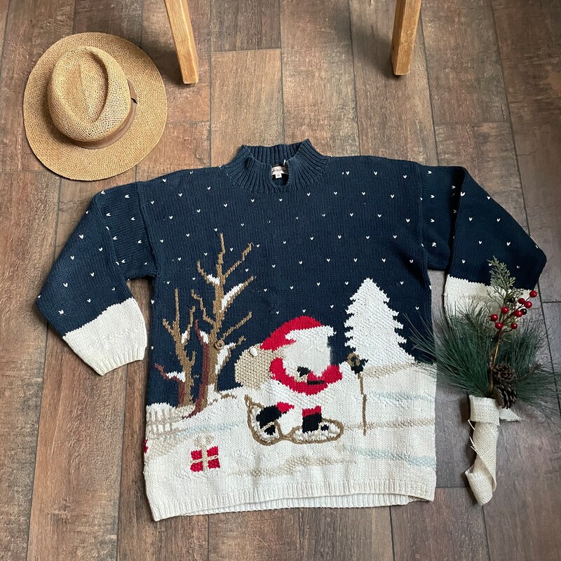 Vintage Laughing Santa  Sweater main image 0
