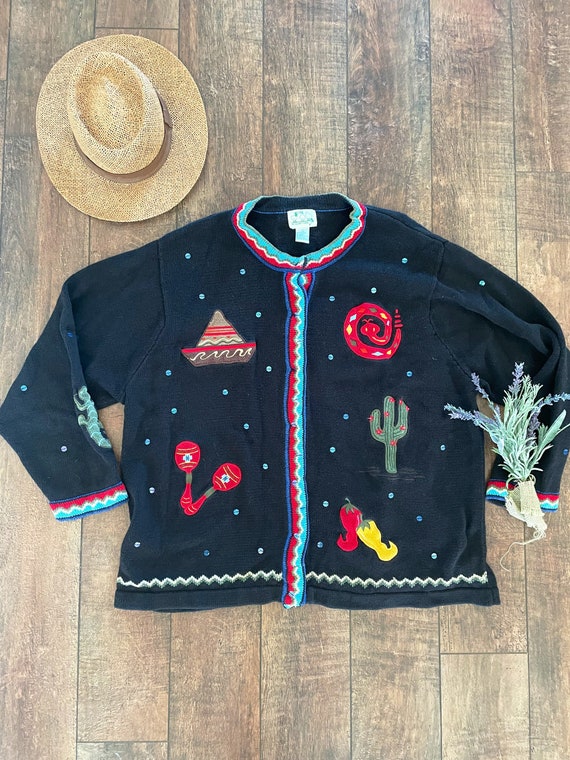 90s Southwest Cardigan: Vintage Quacker Factory Kaktusstrick - Size 3X -  Etsy sterreich