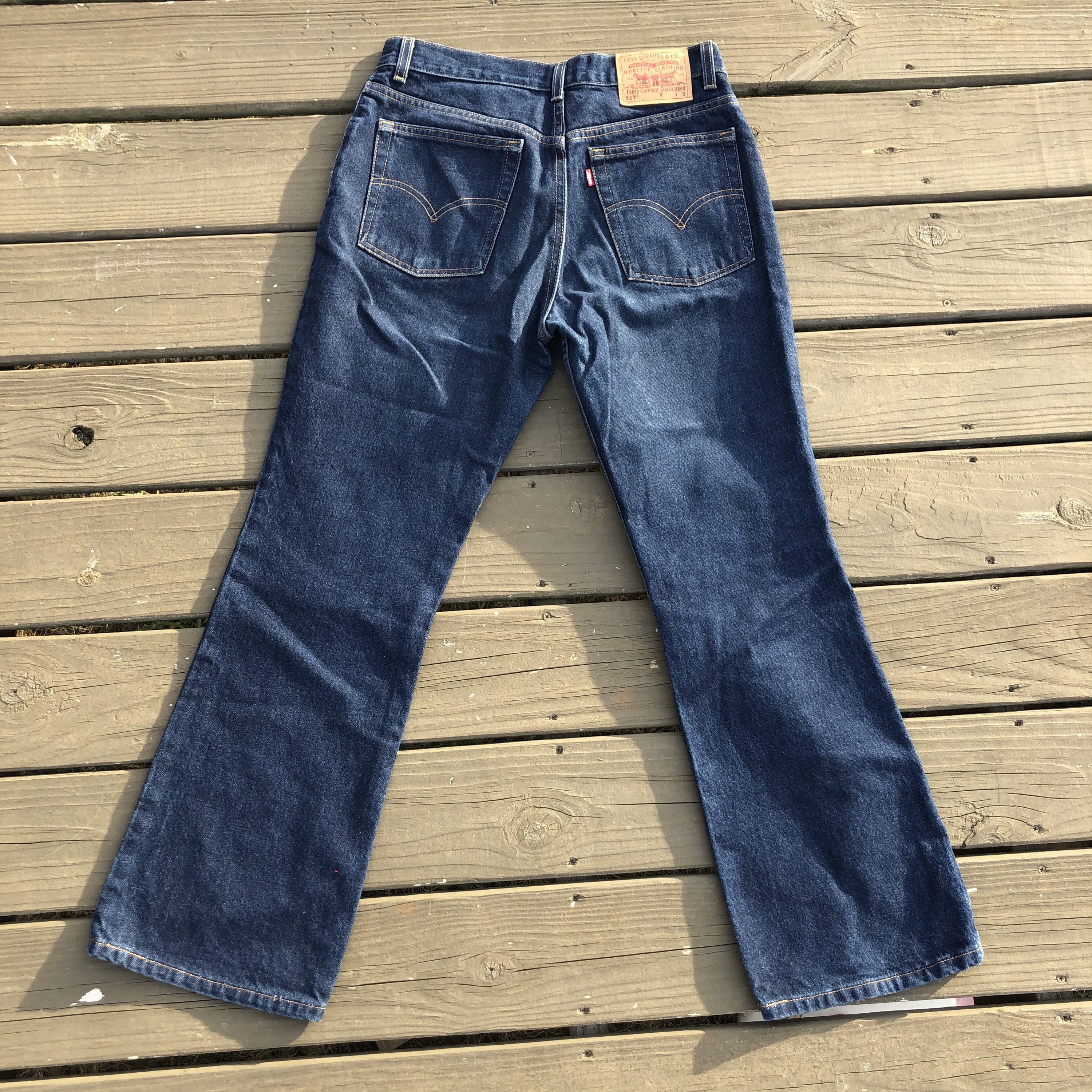 Levis Vintage NOS 517 36x33 Bootcut Jeans 90s Made USA NWT
