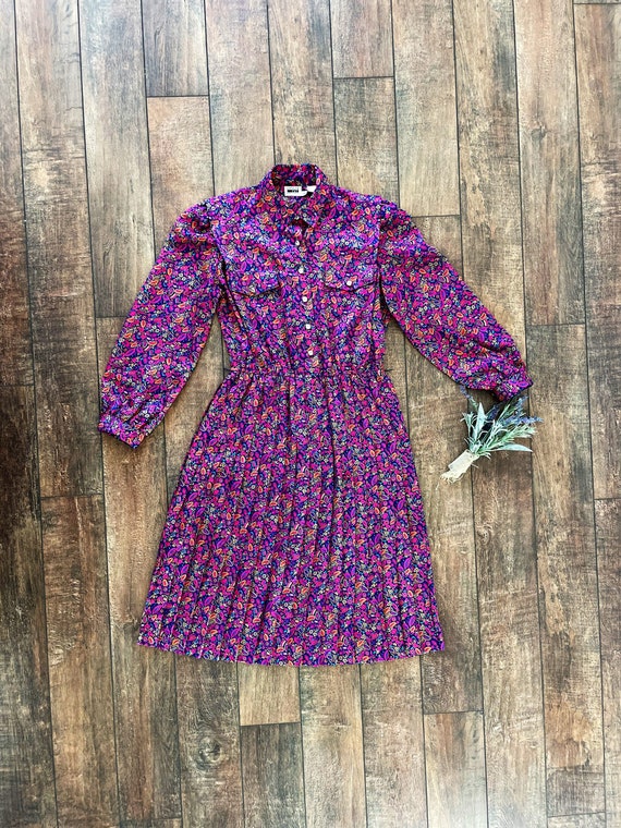 Vintage Leslie Faye Dress, Vintage Button Down Fro