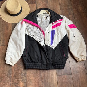 Vintage 90s Ski Jacket, Ken Ski Jacket, Vintage Tyrolia by Head, Retro Ski Jacket,Vintage Ski Gear, Zach Morris Ski Jacket,Bright 90s Jacket