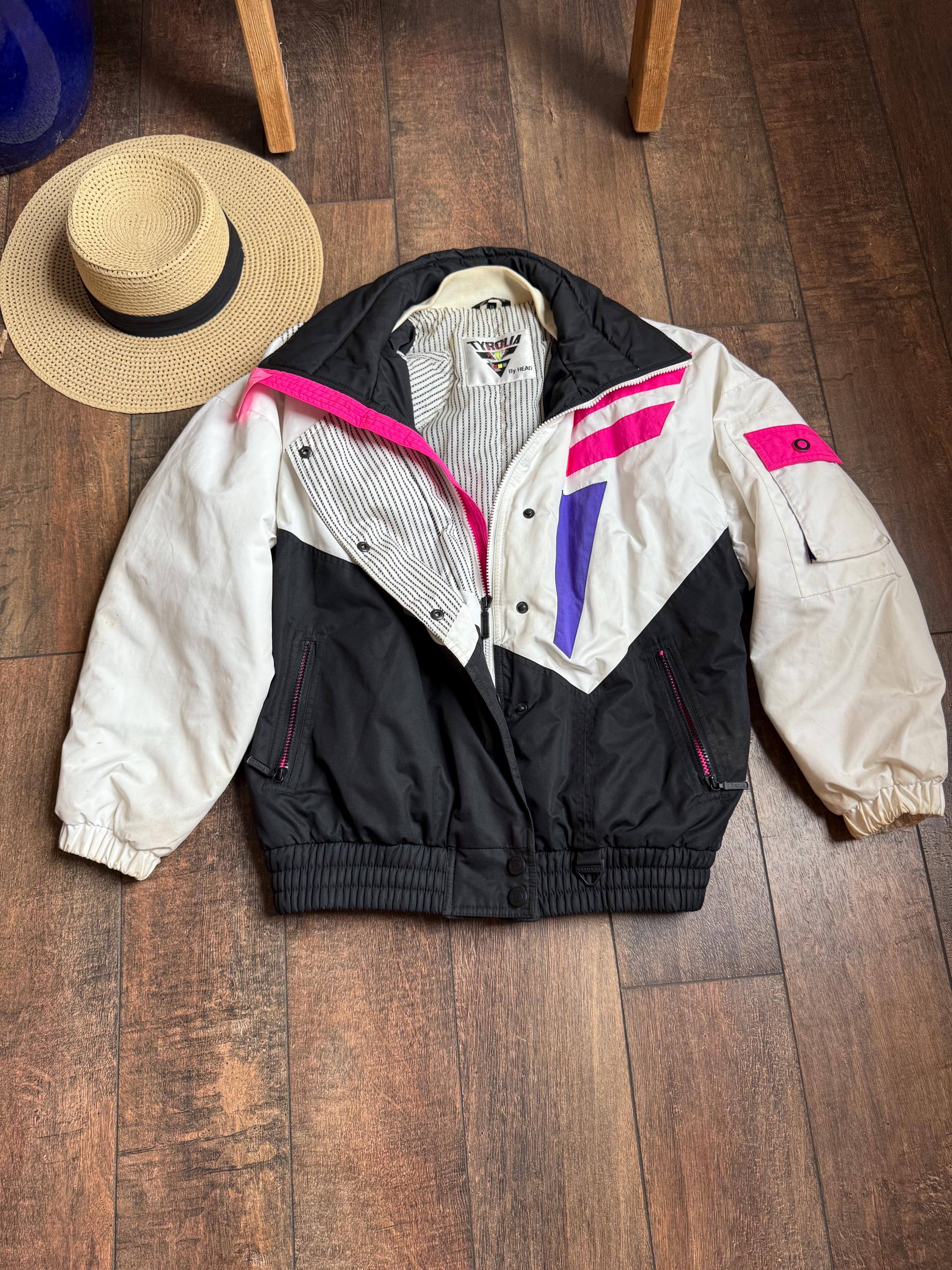 ジャケット・アウター 60's~70's Euro Tyrolean jacket Vintage Tyrolia by Head Ski Jacket Womens Size 12 White Blue