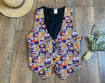Vintage 90’s Halloween Vest, Cute 90’s Halloween Vest,Pumpkin Witch Vest, Classic 90’s Halloween Vest,90’s Teacher Vest, Halloween Vest