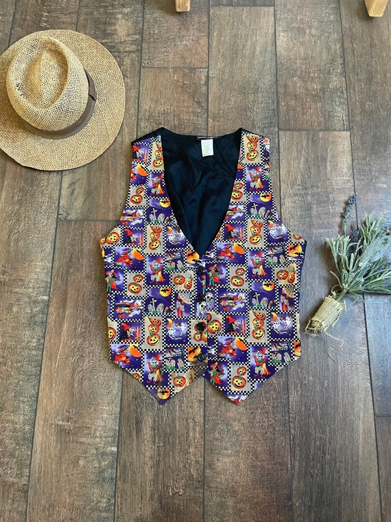 Vintage 90’s Halloween Vest, Cute 90’s Halloween V