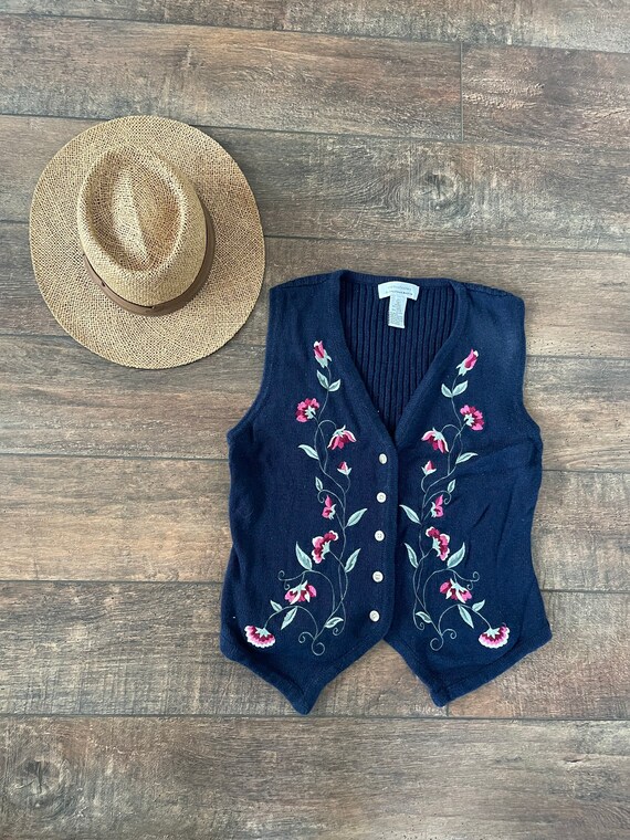 button up sweater vest