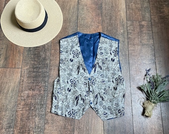 Vintage Leopard Print Vest, 90s Leopard Print Vest, Animal Print