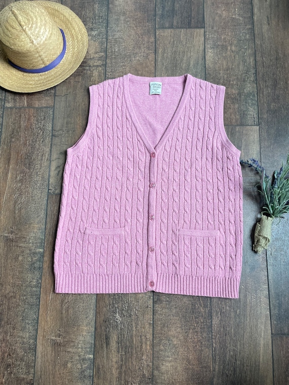 Vintage Knit Sweater Vest, Vintage Sweater Vest w… - image 1