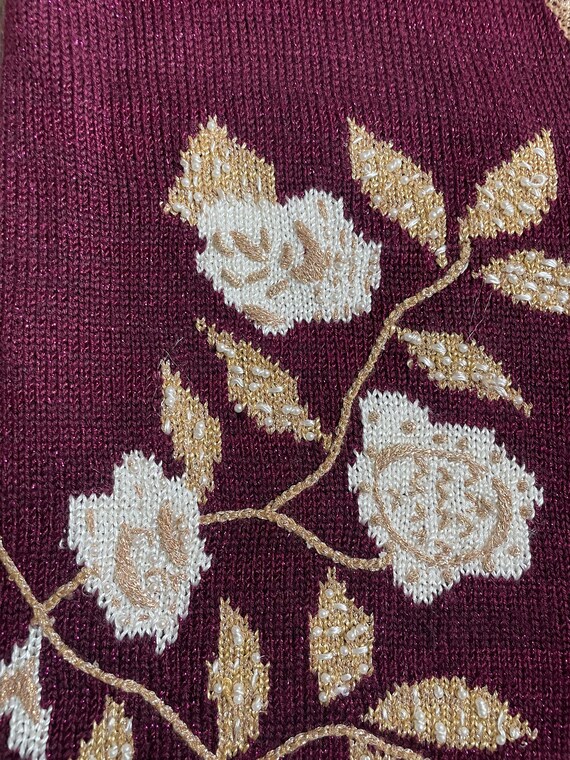 Vintage Button Up Sweater Vest, Vintage Embroider… - image 3