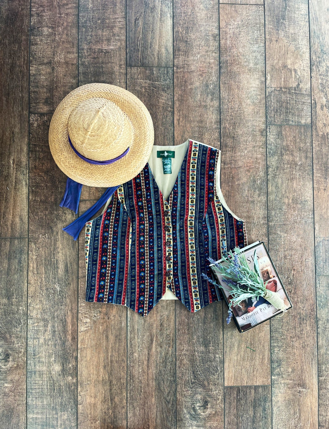 Vintage 90s Floral Corduroy Vest, 90s Floral Vest, 90s Romantic